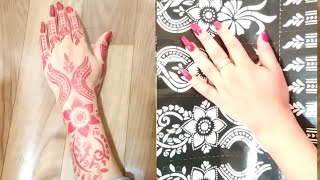 نقش حناء وأفكار سهله وسريعه وانيقه للعيد وجميع المناسبات?Henna inscription and easy, fast and elegan