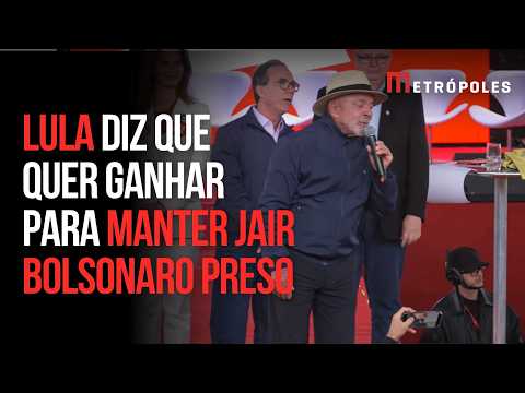 "Quero ganhar para manter ele na cadeia", diz Lula sobre Bolsonaro