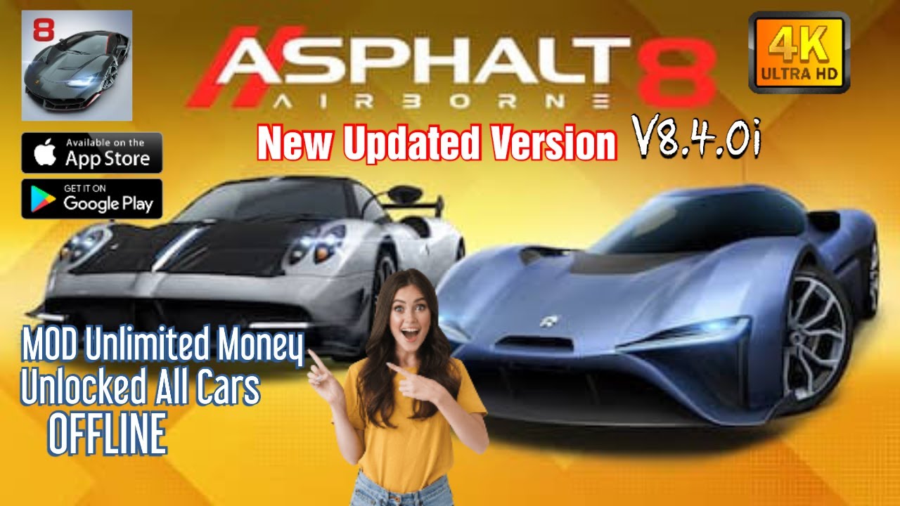 Asphalt 8 Airborne v8.4.0i MOD APK [Unlimited Money/Tokens/Unlocked