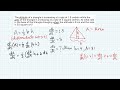 Calculus: Rate of change (Area of a triangle, altitude, base)