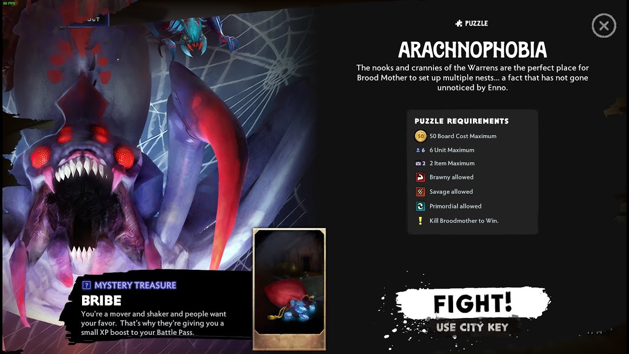 Dota Underlords Puzzle: Arachnophobia [PC] - Prestige 2