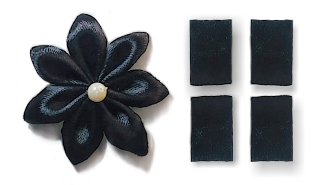 How to Make Ribbon Flowers Satin Ribbon Flowers Easiest Way to Make