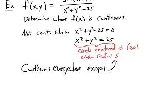 Continuity and Functions of 3 or More Variables