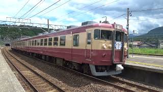 日本海ひすいライン 413系・クハ455 急行1号〔オリンピアHM〕　能生駅発車　/Japanese Train 413・455Series Express