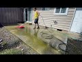 The satisfying feeling of cleaning something and making it better. #pressurewashing #cleaning￼
