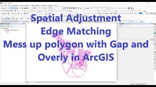 Spatial Adjustment, Edge Matching & Mess up polygon with Gap and Overly in ArcGIS