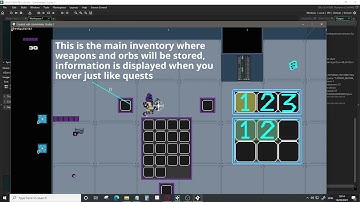 Dev-log for implementing an inventory, quest and upgradeable stat system
