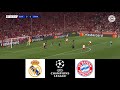 Real madrid vs bayern munich  semifinal  champions league 2024  efootball pes 21 gameplay