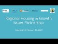 Regional Housing &amp; Growth Meeting #10 – 2-28-22