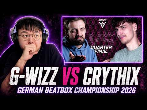 這 BEATBOX 技巧 😱 G-WIZZ 🇧🇪 vs CRYTHIX 🇩🇰 | German Beatbox Championship 2026 GLOBAL Solo REACTION