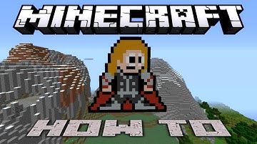 Minecraft ~8 Bit~ HOW TO : The Avengers Thor ~Marvel~ ( Tutorial ) /W Killerkev