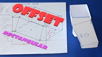 OFFSET - RECTANGULAR or SQUARE : How to make/fabricate it? Sheetmetal fabrication. ENGLISH subtitle
