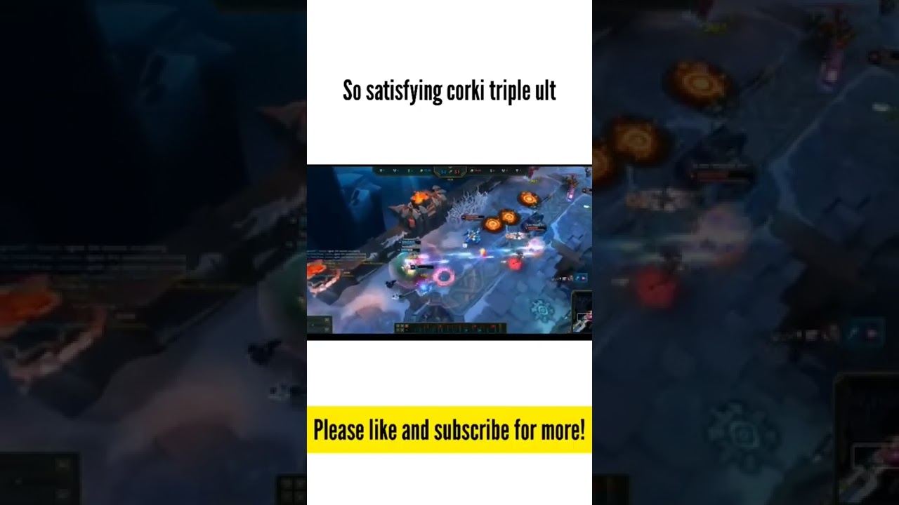 Corki 1 rocket = 3 kills (satisfying) 