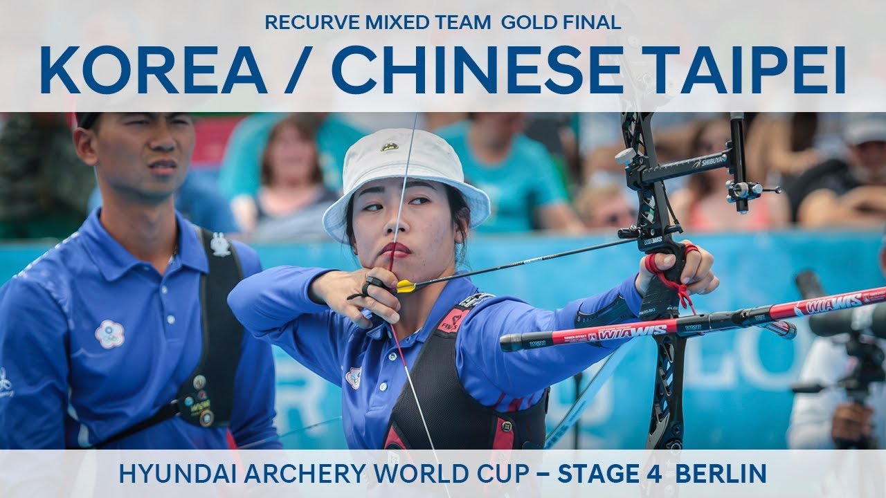 Korea v Chinese Taipei recurve mixed team gold Berlin 2018 Hyundai