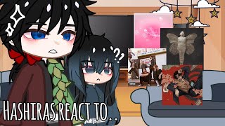 Hashiras react to themselves as artist || 1.5x or 2x speed || Demon slayer || Repost