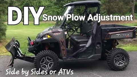 DIY Snow Plow Adjustment for the Polaris Ranger!  "Stop the Flop!"
