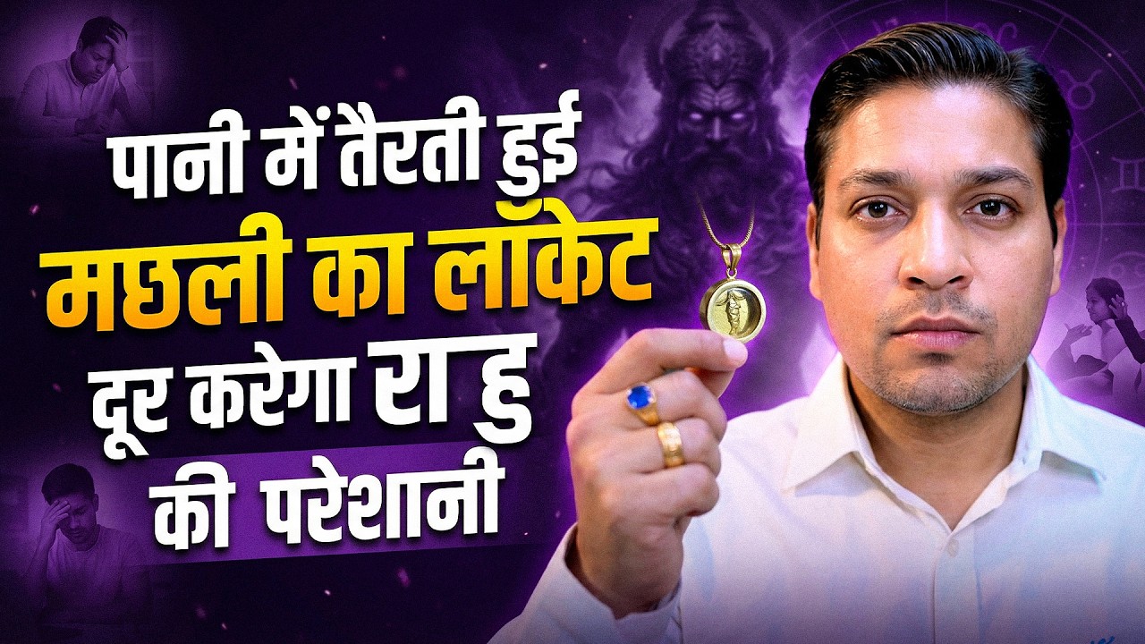 राहु के लिए पानी में तैरती मछली का उपाय | Fish In Water Locket Rahu Upay 