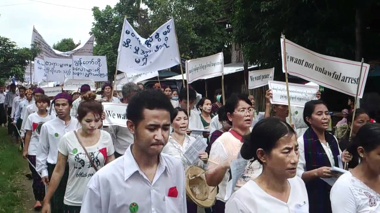 public demonstration in Kachin State, Myitkyina 2