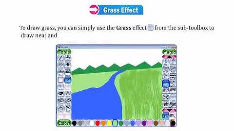 Grass effect in Tux paint