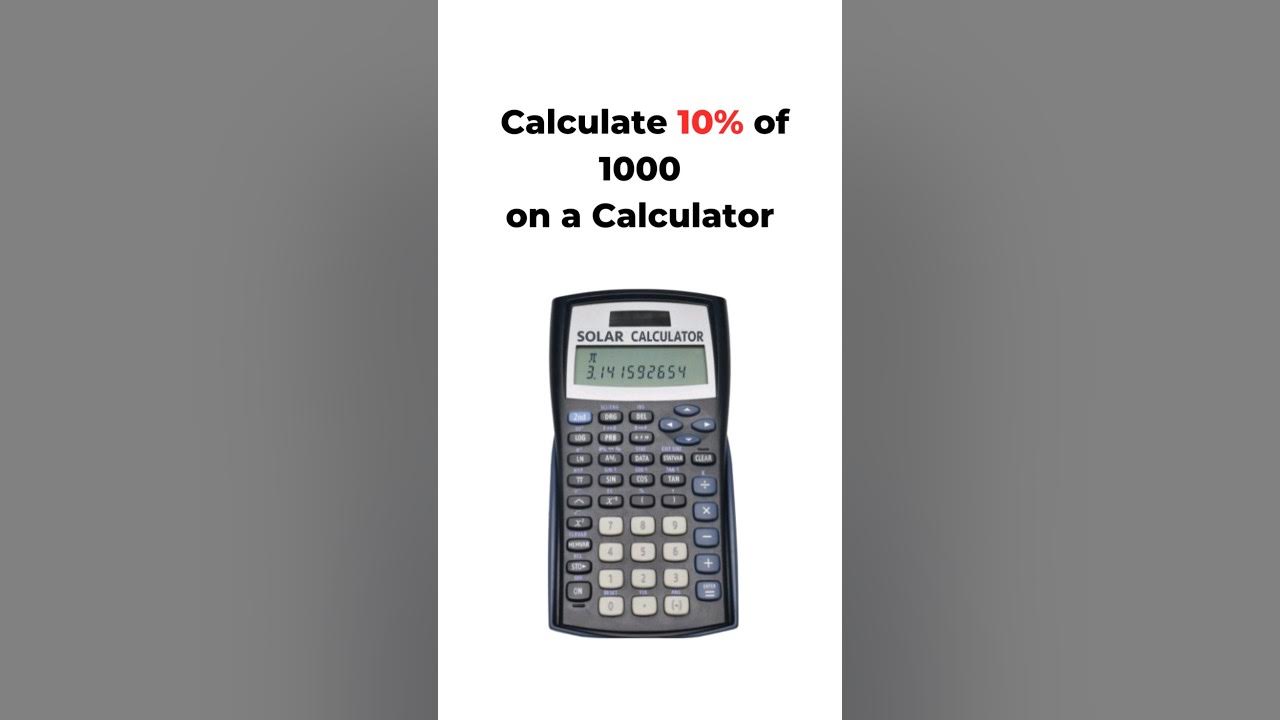 how-to-calculate-10-percent-of-1000-on-a-calculator-shorts