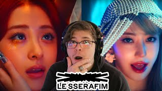 *new kpop fan* reacts to LE SSERAFIM (르세라핌) 'EASY' OFFICIAL MV & FULL ALBUM