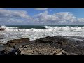 Stormy sea sound after the rain relaxing waves