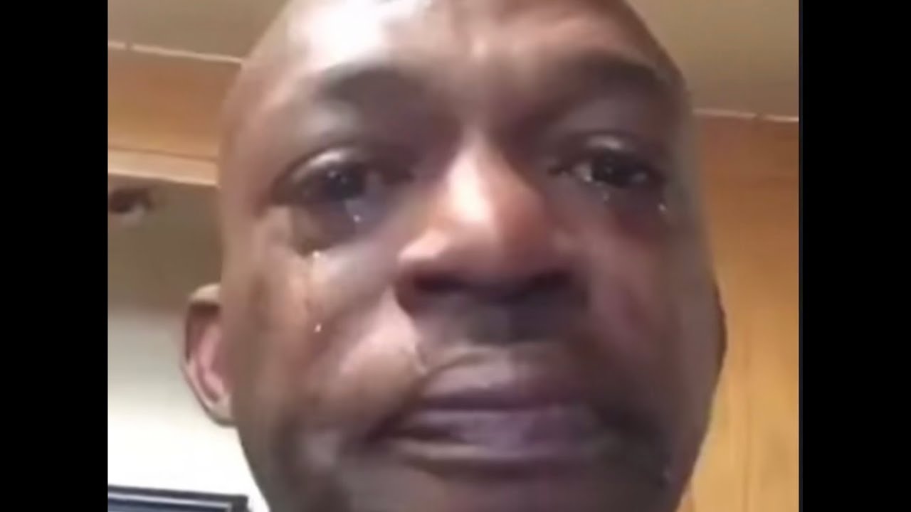 A black man crying (meme) - YouTube