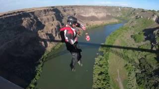 Perrine Bridge BASE Jumping Tricks June 2018