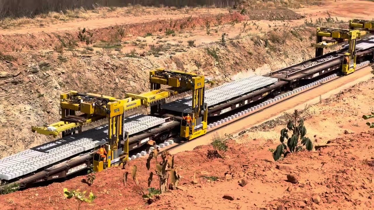 Obra da transnordestina já avança passando da cidade de Acopiara no Ceará 