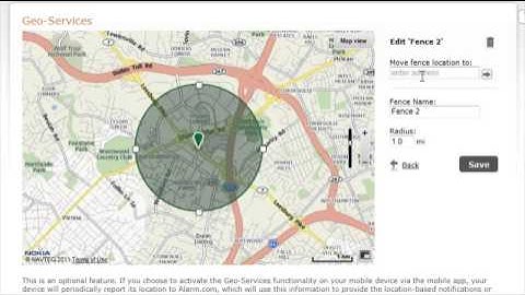 Alarm.com Geo Services