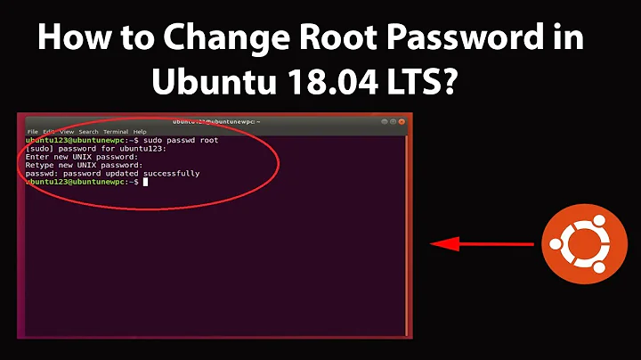 How to Change Root Password in Ubuntu 18.04 LTS?
