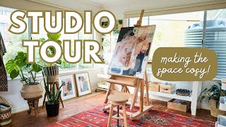 Cosy Art Studio Tour + How to Create an Inspiring Art Space! screenshot 5