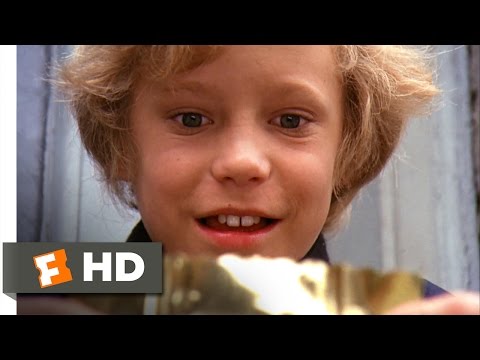 Willy Wonka & the Chocolate Factory - Charlie Finds the Golden Ticket Scene (2/10) | Movieclips