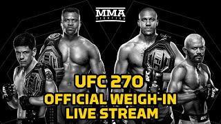 UFC 270: Ngannou vs. Gane  Weigh-In Live Stream | MMA Fighting