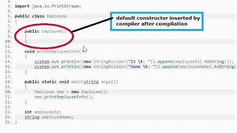 ทำความรู้จัก Default Constructor ในภาษา JAVA