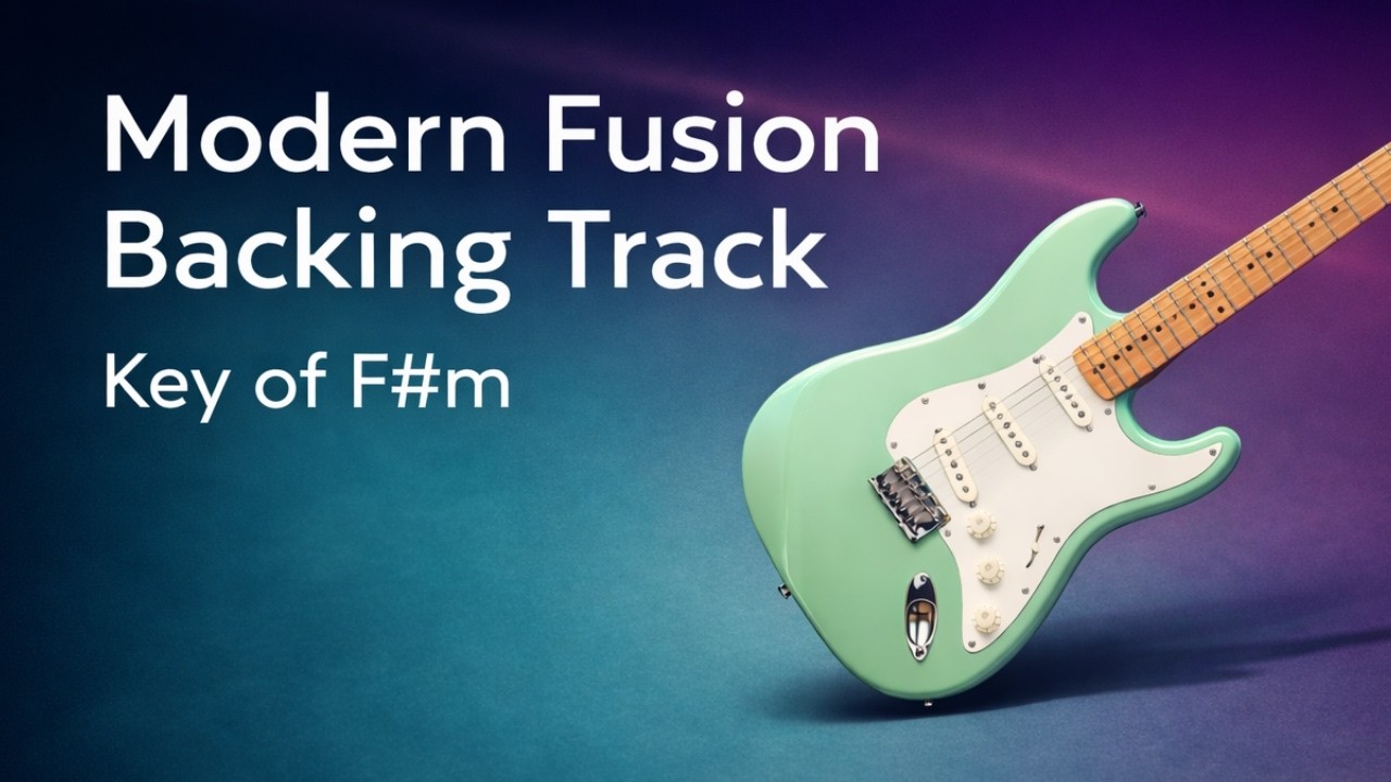 Modern Fusion Backing Track - Key of F#m (Scott Henderson style)