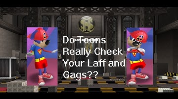 Best Toontown Social Experiment!!! Do toons check your laff and gags or not??