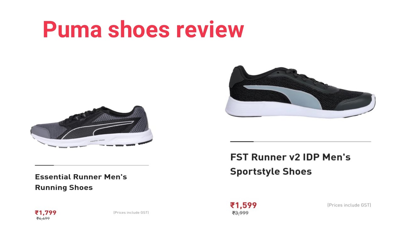 puma essential runner and puma FST runner v2 IDP men's sportstyle shoes ...