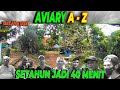 TIMELAPSE. IRIT WAKTU 1 TAHUN UNTUK LIHAT PEMBANGUNAN AVIARY DARI AWAL SAMPAI AKHIR