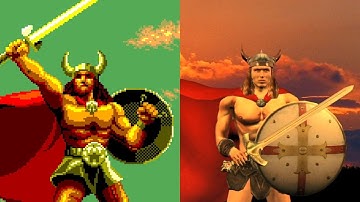 Golden Axe Warrior - Intro OG vs Remake