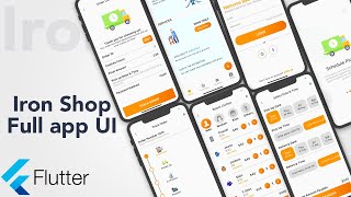 Flutter tutorial Iron shop App | Flutter ui speed code | flutter tutorial | laundry app UI