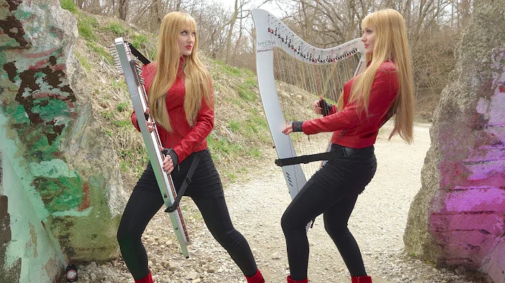DIO - Rainbow in the Dark (Harp Twins) Electric Harp, Camille and Kennerly