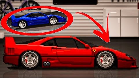 Pixel Car Racer - FERRARI F40 STREET BUILD ( Old School )