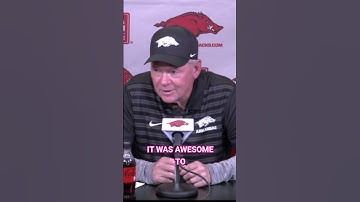 Bobby Petrino Says Razorback Crown Fueled Team Against Texas A&M #shorts