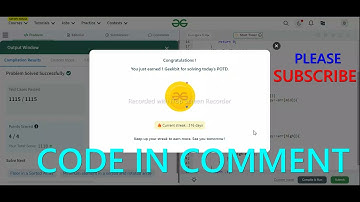 GFG POTD 08/07/2024 IN C++ MOST IMPORTANT INFORMATION | CODE IN COMMENT #geeksforgeeks #gfg #potd