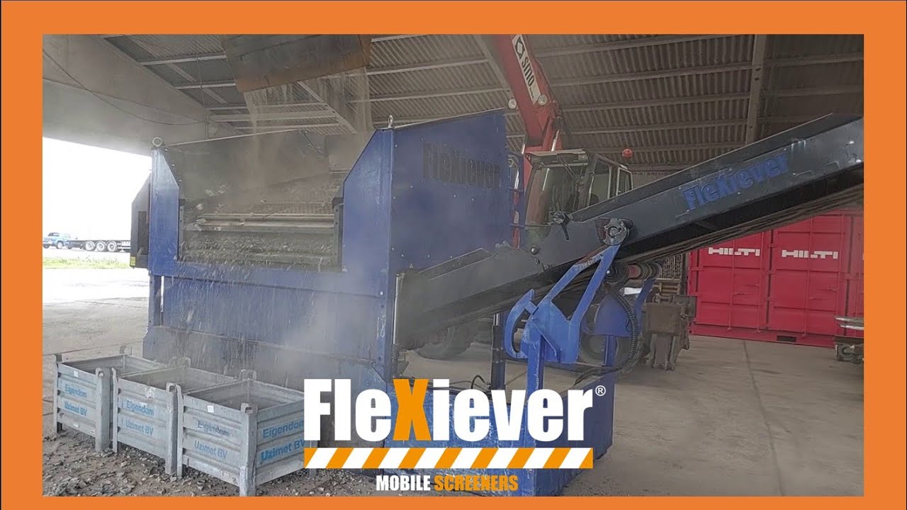 FleXIever SKID 2fr screening metal scrap / zeven metaalschrot / tri des déchets métalliques.