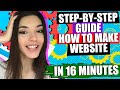 Professional Web Design with Wix - How to Make A Website in 16 Mins 🔥