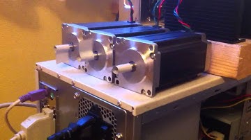 Testing Nema 23 Stepper motors with Linux CNC