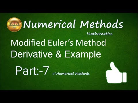 Modified Euler Method--Derivative