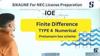 IOE  Finite Difference Method/ IOE/Type 4 Numerical/  Preissmann box scheme Profile